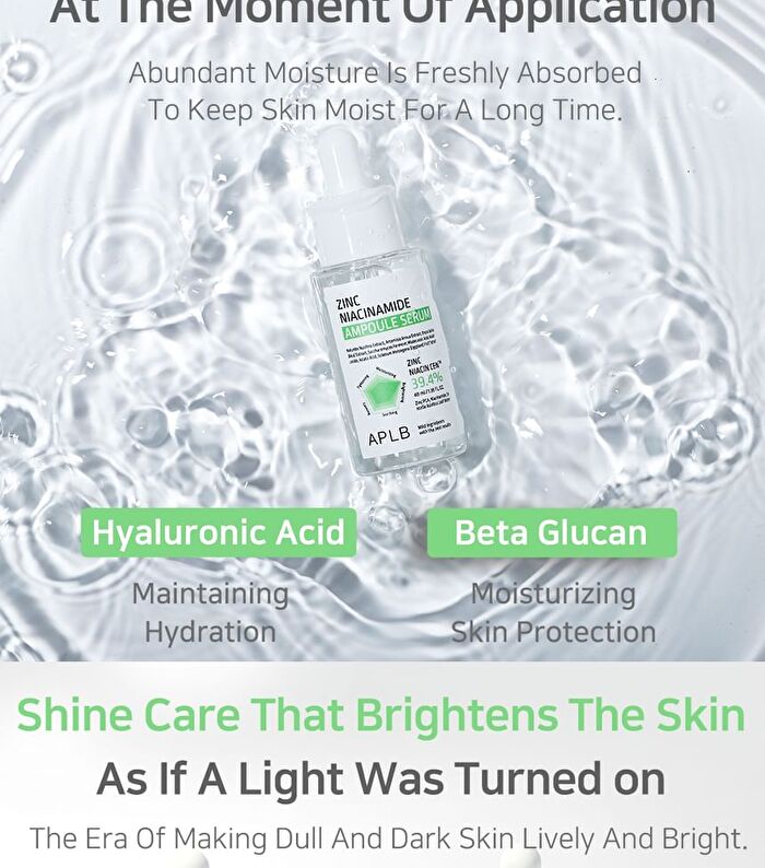 Aplb Zinc Niacinamide Ampoule Serum Set - 40ml x 2 pcs