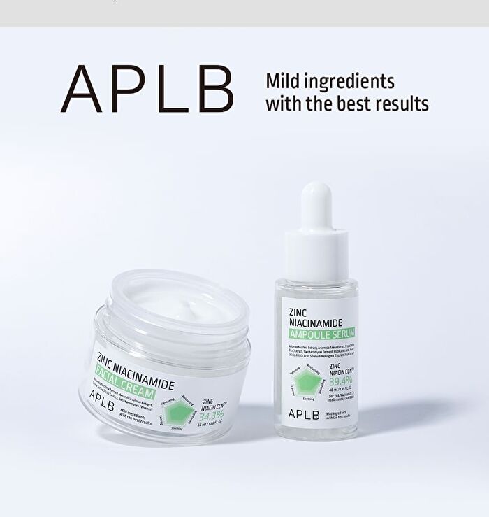 Aplb Zinc Niacinamide Ampoule Serum Set - 40ml x 2 pcs
