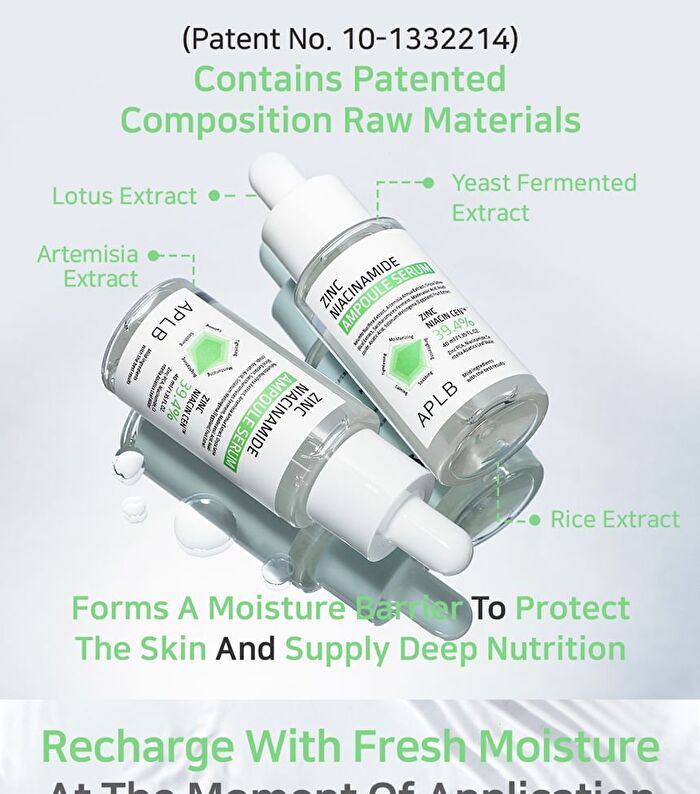 Aplb Zinc Niacinamide Ampoule Serum Set - 40ml x 2 pcs