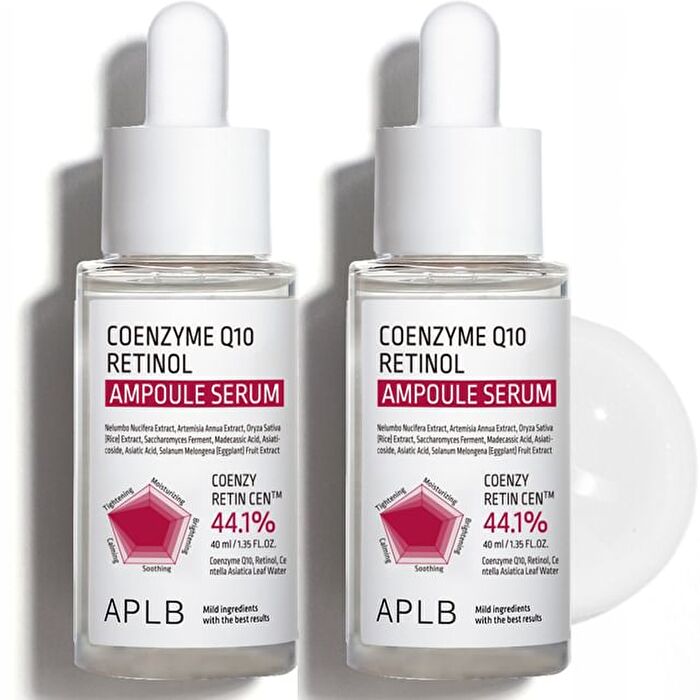 Aplb Coenzyme Q10 Retinol Ampoule Serum Set - 40ml x 2 pcs