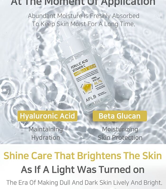 Aplb Ferulic Acid Vitamin C Ampoule Serum Set - 40ml x 2 pcs