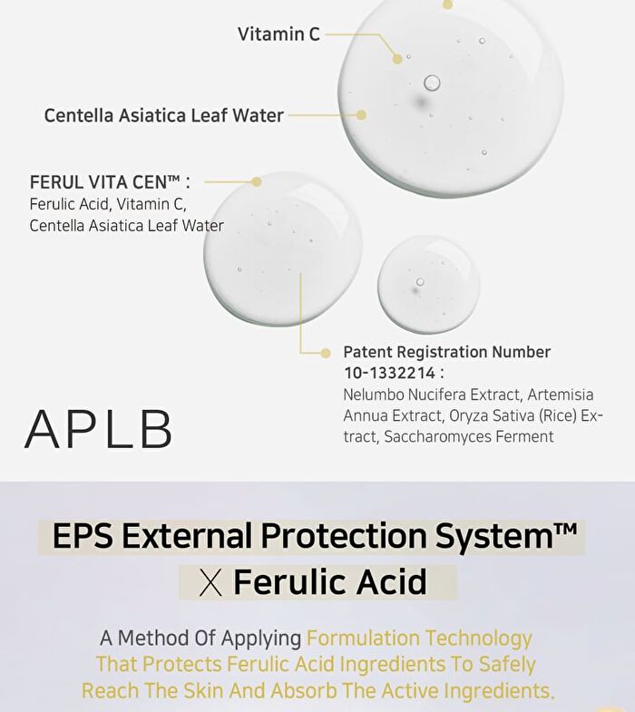 Aplb Ferulic Acid Vitamin C Ampoule Serum Set - 40ml x 2 pcs