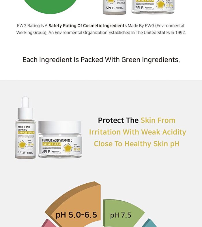 Aplb Ferulic Acid Vitamin C Ampoule Serum Set - 40ml x 2 pcs