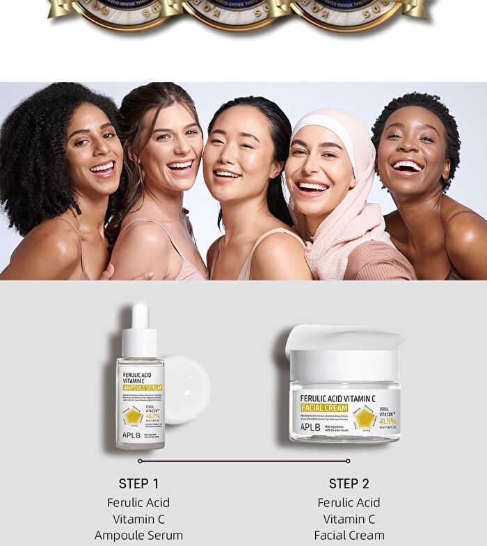 Aplb Ferulic Acid Vitamin C Facial Cream Set - 55ml x 2 pcs