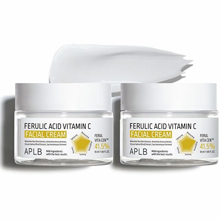 Aplb Ferulic Acid Vitamin C Facial Cream Set - 55ml x 2 pcs