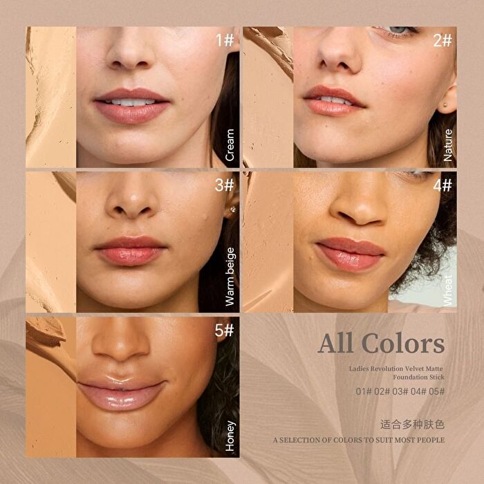 Matte Foundation Stick - #01-#03 - #01 - 20g