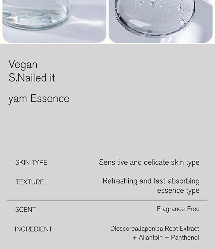 Vegan S.Nailed It Yam Essence - 50ml