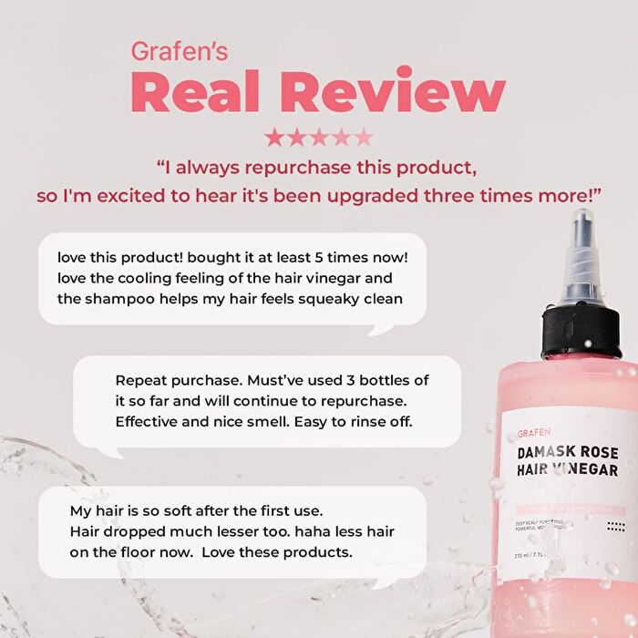 Grafen Damask Rose Hair Vinegar - 210ml