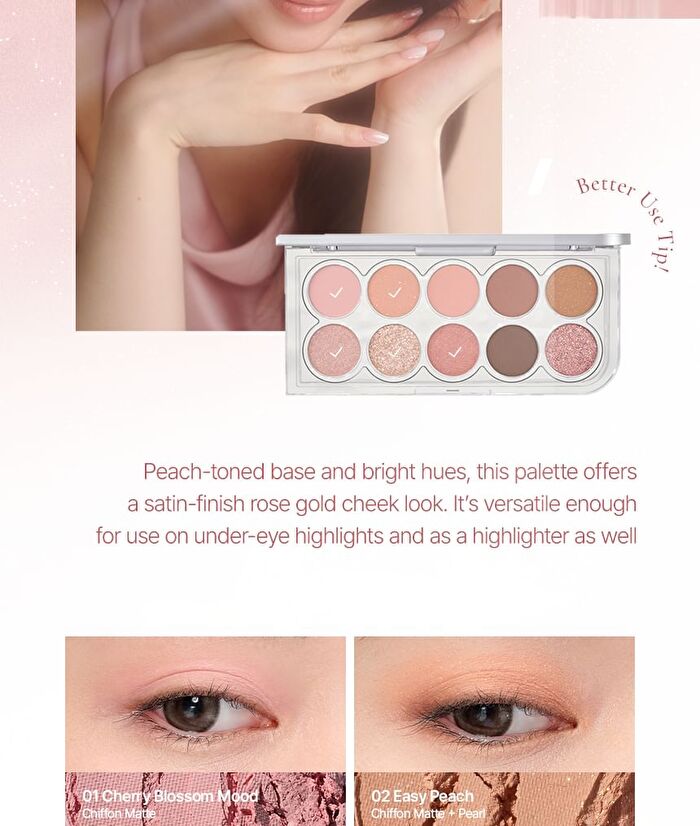 LUMMIR Light On My Eyes Shadow Palette - 2 Types - #01 Spring Morning