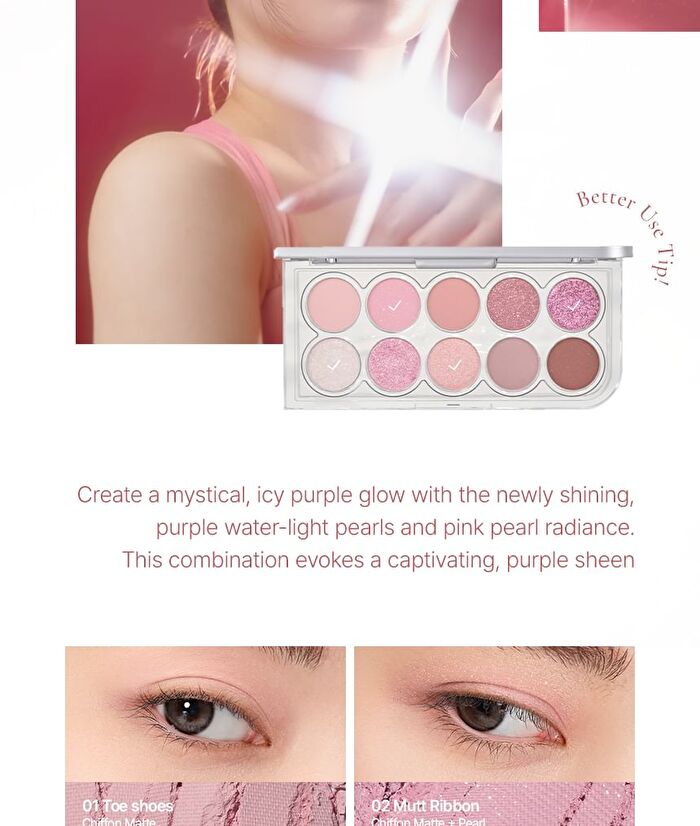 LUMMIR Light On My Eyes Shadow Palette - 2 Types - #01 Spring Morning
