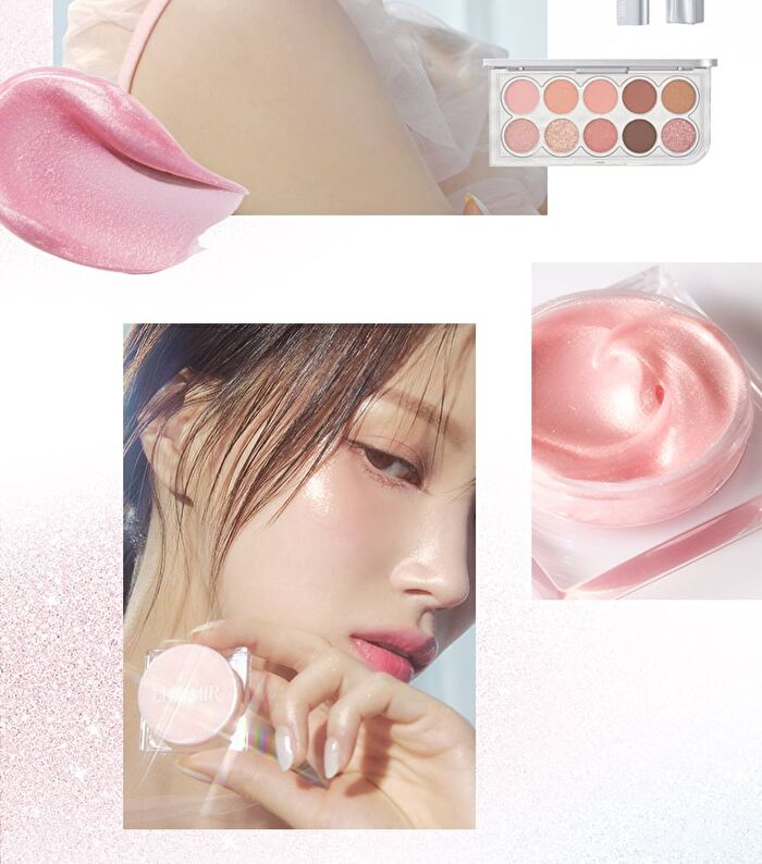 LUMMIR Flash Pot Highlighter - 2 Color - #01 Rose Shell Veil
