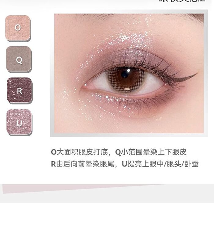 Blooming 27 Color Eyeshadow Comprehensive Palette - 2 Types - 02# Snowy Pear Blossom - 30g