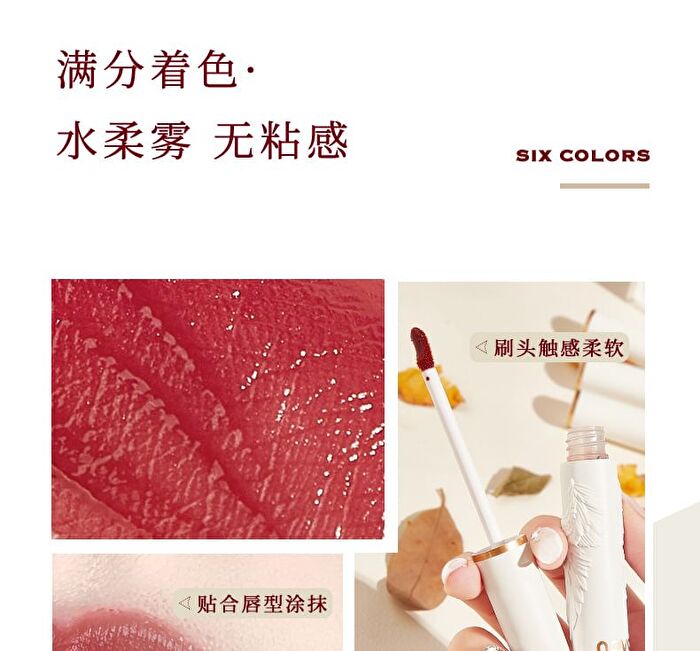 Light Feather Soft Mist Lip Gloss - 6 Colors - 02# Rotten Tomatoes - 3.5g