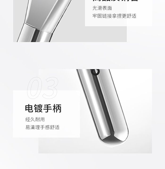 Streak-Free Line-Shape Foundation Brush - 1pc