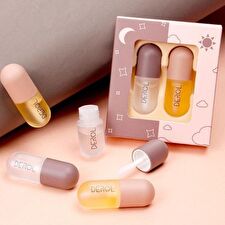Derol Set of 2: Day and Night Lip Plumper Oil Set - #DR888 Set - 5.5ml x 2