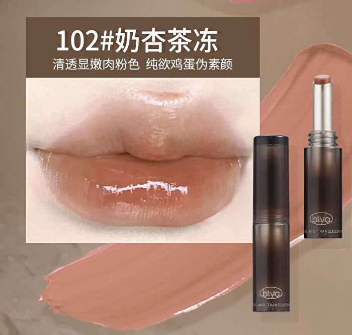 Clear Glossy Lipstick - 8 Colors - 105# Milky Crystal - 2.2g