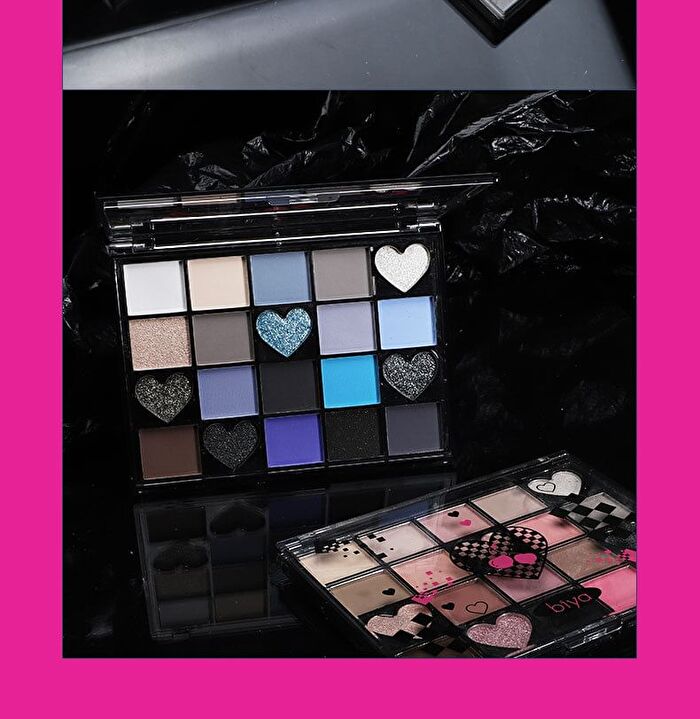 Y2K Mix And Match 20-Color Eyeshadow Palette - 2 Types - 102# Coconut Blue Black - 27.5g