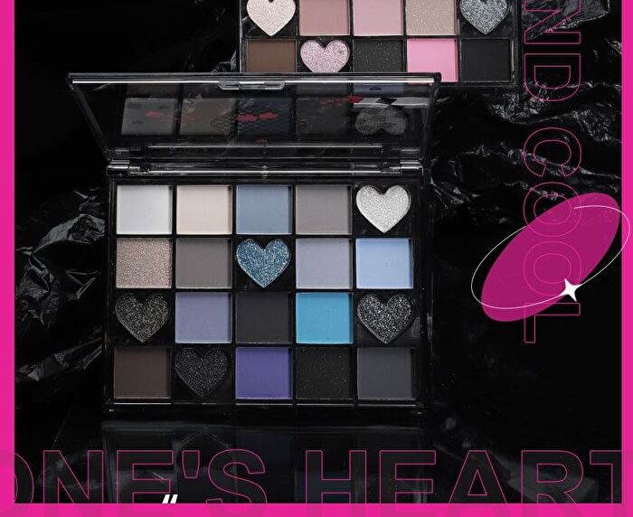 Y2K Mix And Match 20-Color Eyeshadow Palette - 2 Types - 102# Coconut Blue Black - 27.5g
