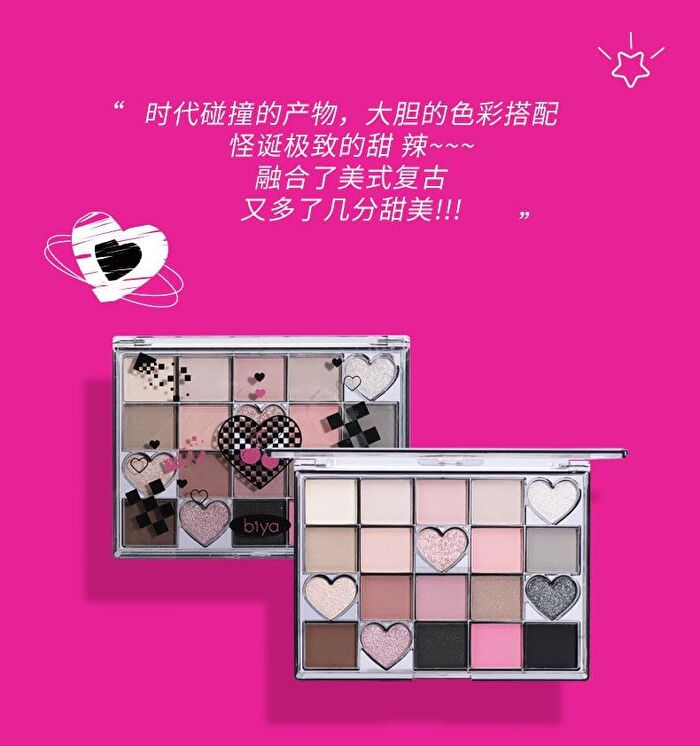 Y2K Mix And Match 20-Color Eyeshadow Palette - 2 Types - 102# Coconut Blue Black - 27.5g