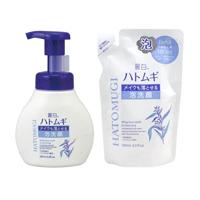Reihaku Hatomugi Whip Face Wash & Cleansing - 180ml Refill