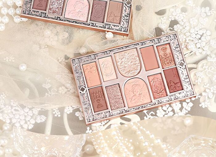 Cheerflor Brilliant Secret Series 10-Color Frame Eyeshadow Palette - 3 Types - CFR962 Spring Peach - 10g