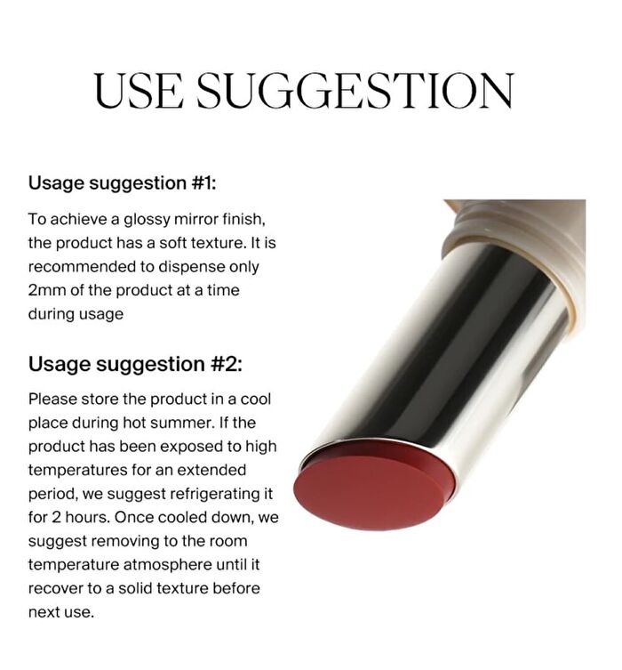 New Jelly Mirror Lipstick - 2 Colors - #542 Frozen Rose - 3.5g