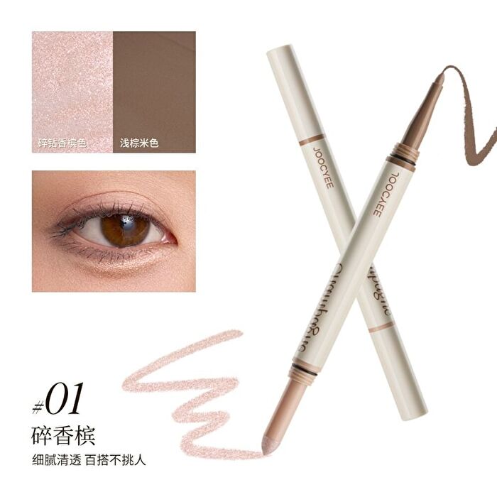 2 in 1 Aegyo Sal Pen - 2 Colors - #01 Crushed Champagne - 400mg + 360mg
