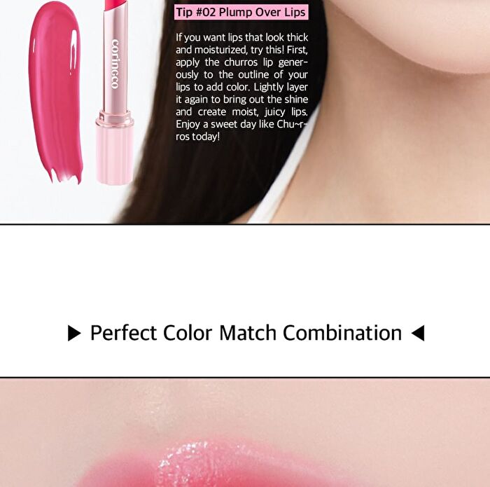 Coringco Pink Churros Plumping Glossy Lip - 8 Colors - #02 Apricot