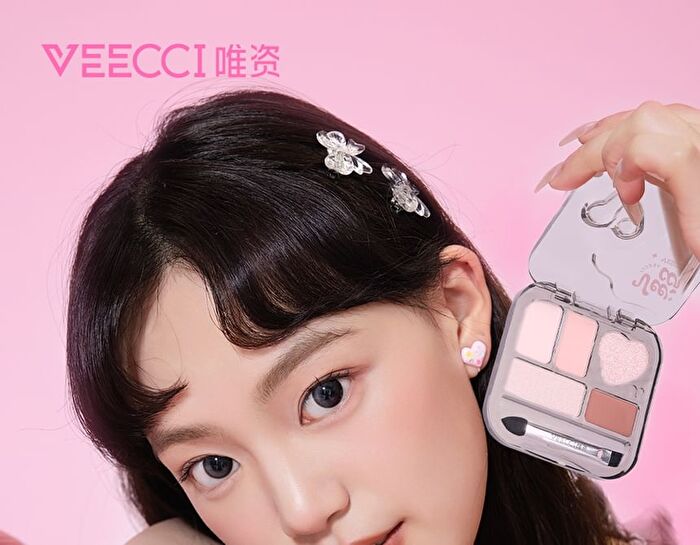 Veecci Shiny Vibrant Aegyo-Sal & Eyeshadow Palette - 2 Types - M01# Brown - 4g
