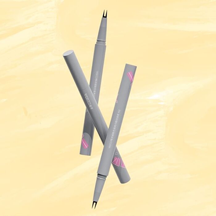 Veecci Delicate Two-Pronged Liquid Eyeliner  - 3 Colors - Y03# Misty Black - 0.55ml