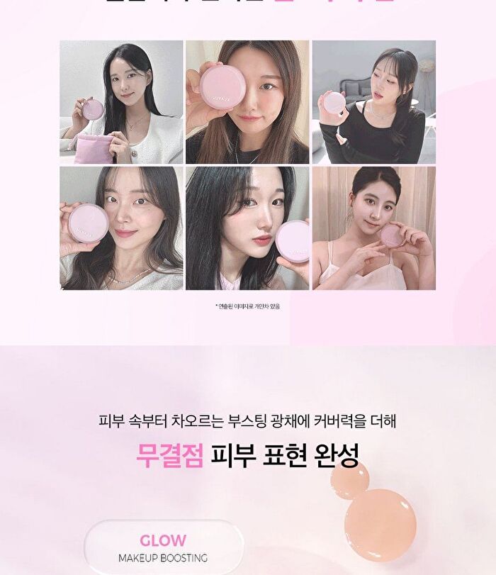 Klavuu Actress Backstage Boosting Cushion Glow - 3 Colors - #19 Pale Ivory