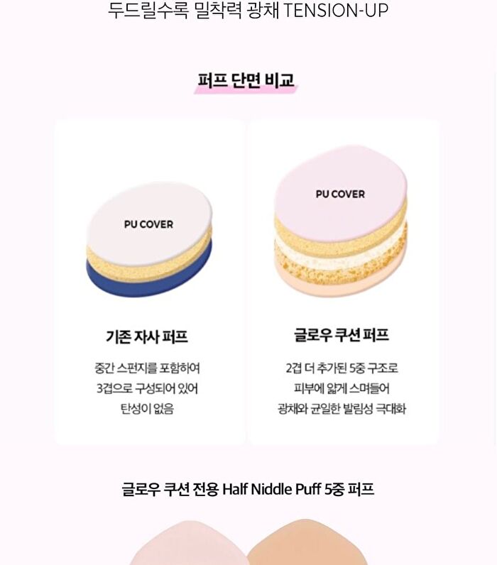 Klavuu Actress Backstage Boosting Cushion Glow Refill Set - 3 Colors - #21 Soft Ivory
