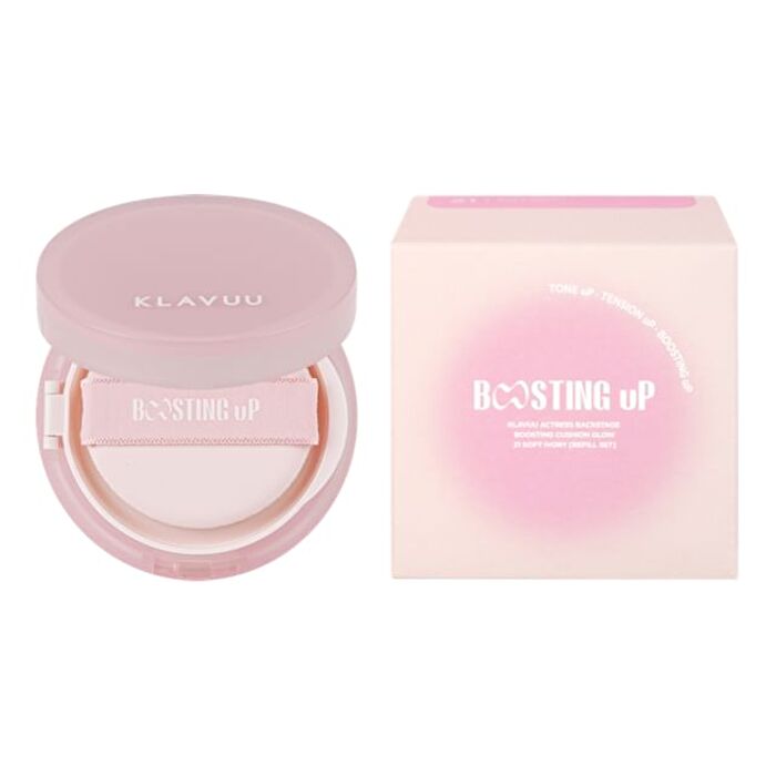 Klavuu Actress Backstage Boosting Cushion Glow Refill Set - 3 Colors - #21 Soft Ivory