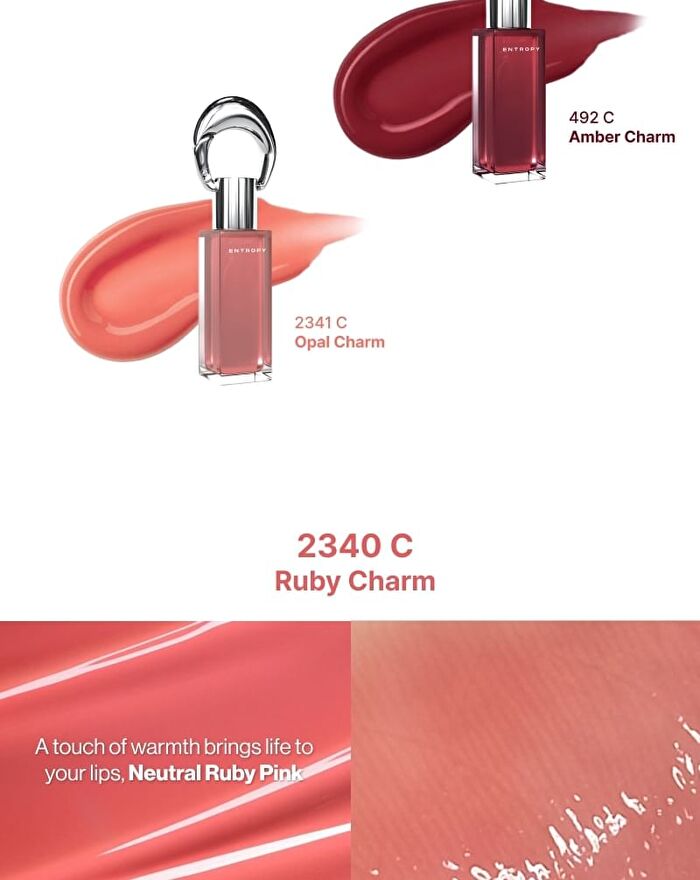 Entropy Charm Tint Glossy Gel - 5 Colors - 2025 Version - #7419C Ruby Charm