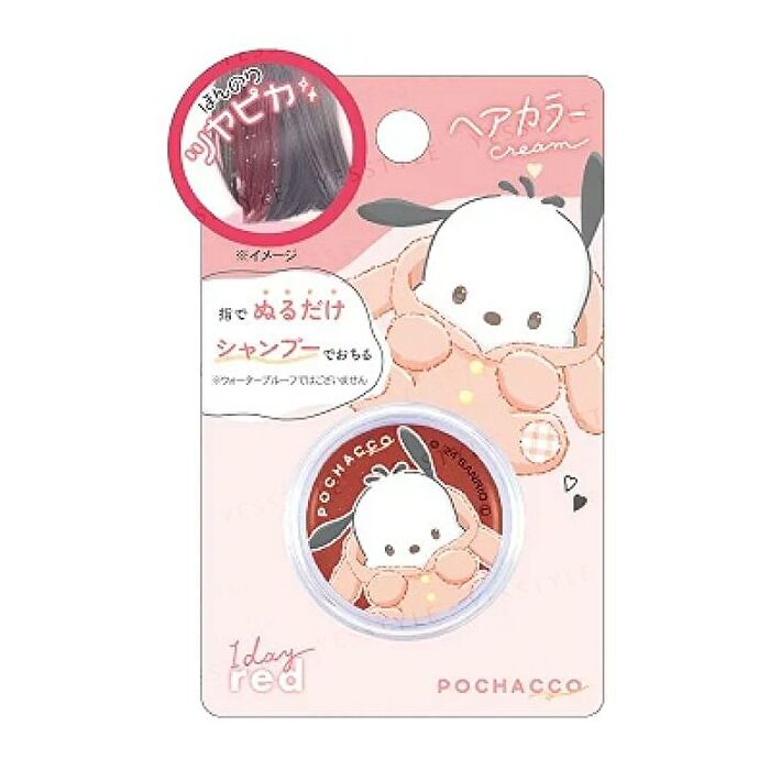 Crux Sanrio Hair Color Cream - Pochacco Red - 5g