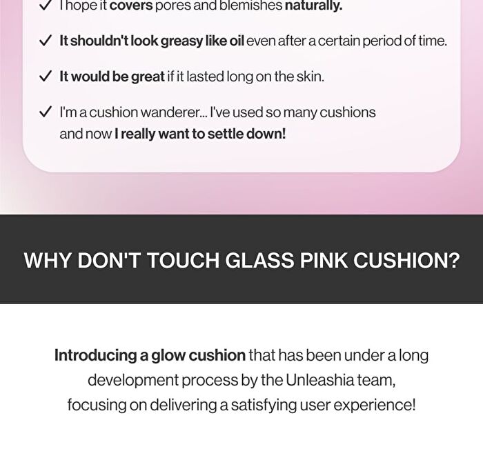Don\'t Touch Glass Pink Cushion Re-Feel Refill Only - 18 Colors - #27N Limpid