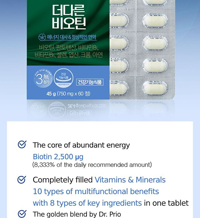 Sery Box Dr.PRIO More Different Biotin - 600mg x 60 tablets