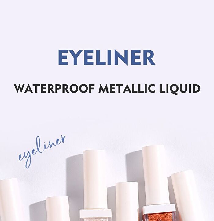 Waterproof Metallic Liquid Eyeliner - 12 Colors - 11# Gold  - 3g