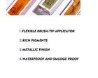 Waterproof Metallic Liquid Eyeliner - 12 Colors - 11# Gold  - 3g