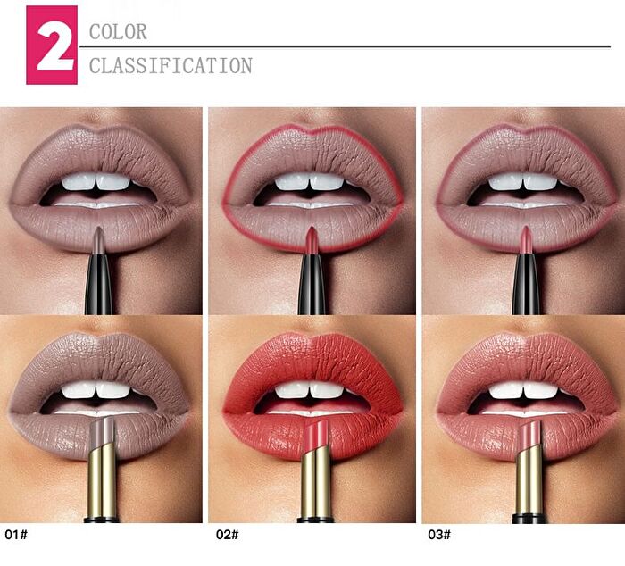 Duo Lipliner & Matte Lipstick - 16 Colors - #05 - 3.5g