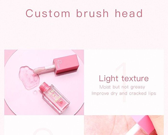 Clear Moisturizing Fruit Lip Oil - 4 Types - 01# Strawberry - 4.5g