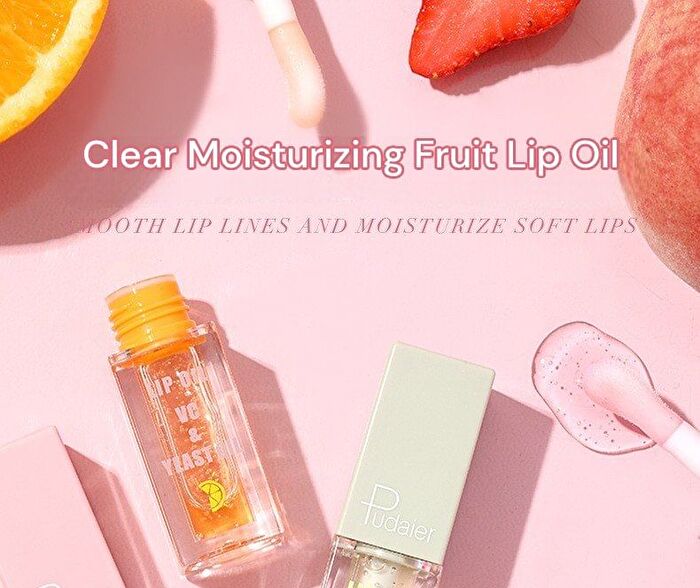 Clear Moisturizing Fruit Lip Oil - 4 Types - 01# Strawberry - 4.5g