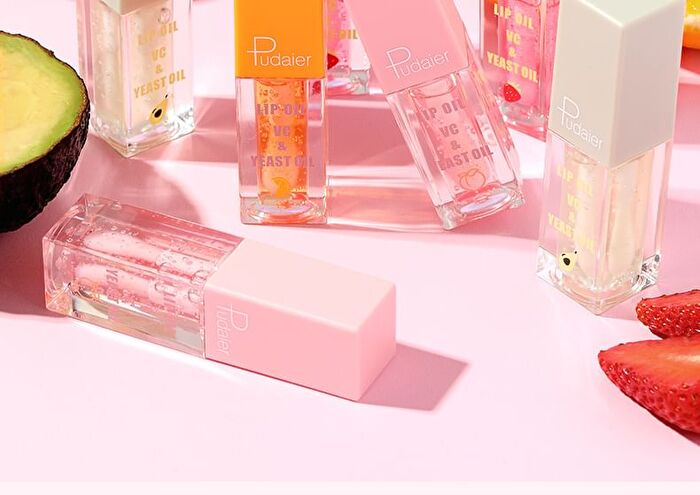 Clear Moisturizing Fruit Lip Oil - 4 Types - 01# Strawberry - 4.5g