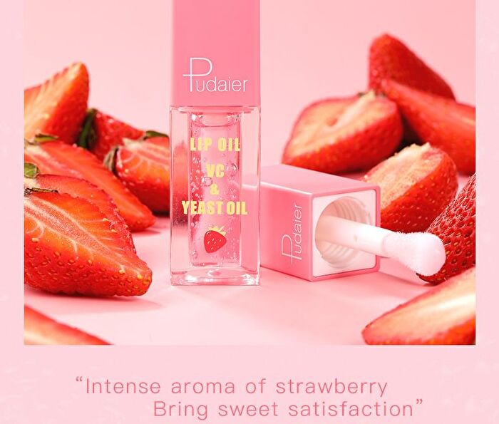 Clear Moisturizing Fruit Lip Oil - 4 Types - 01# Strawberry - 4.5g
