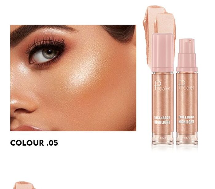 Dazzling Face and Body Liquid Highlight - 8 Colors - #07 - 9.6ml