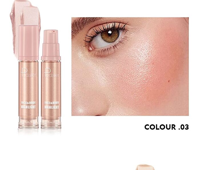 Dazzling Face and Body Liquid Highlight - 8 Colors - #07 - 9.6ml