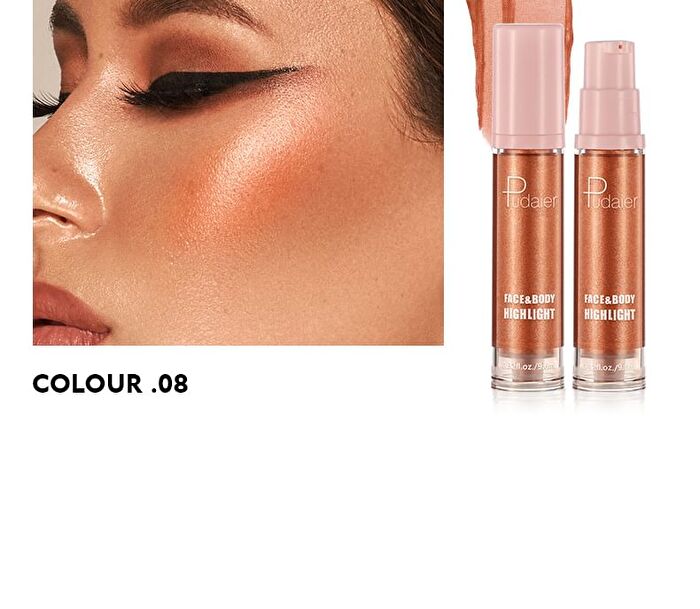 Dazzling Face and Body Liquid Highlight - 8 Colors - #07 - 9.6ml