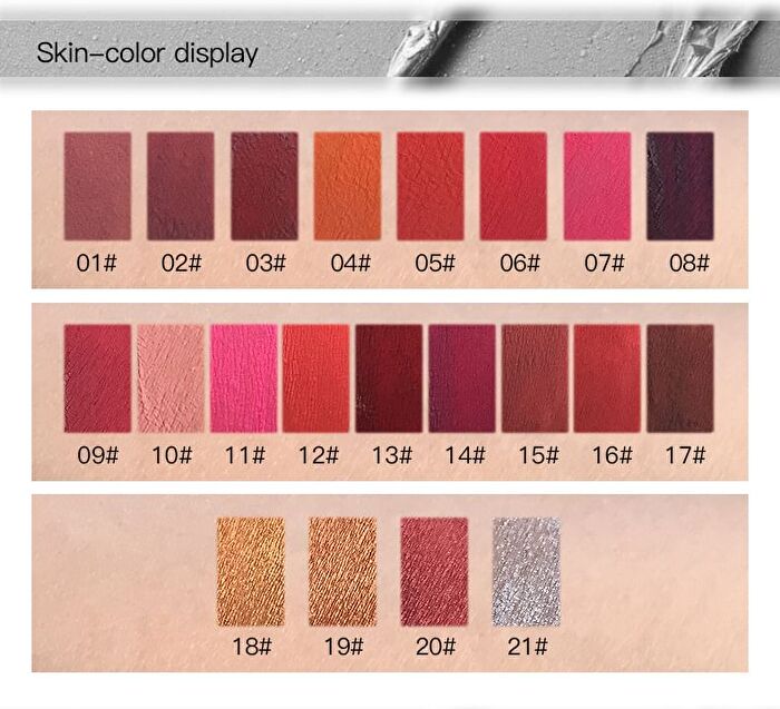 Stylish Attractive Matte Liquid Lipstick - 21 Colors - #08 - 7.5ml