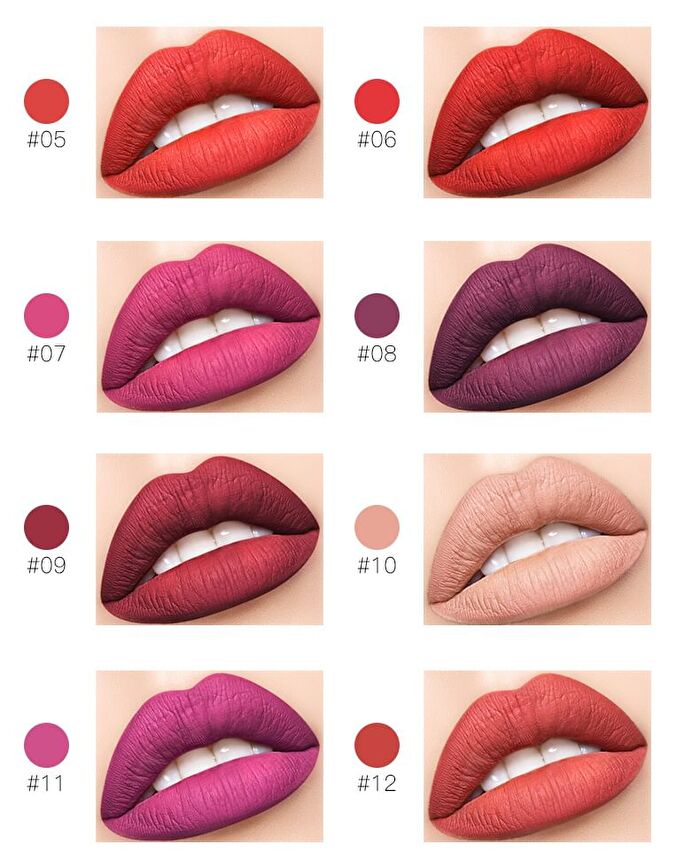 Stylish Attractive Matte Liquid Lipstick - 21 Colors - #08 - 7.5ml
