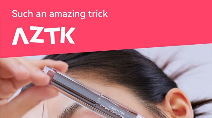 Aztk Candy Floss Dual-Ended Touch Lip Gloss - 10 Colors - CD10# Cardamom Pink (1.7g & 1.7ml)